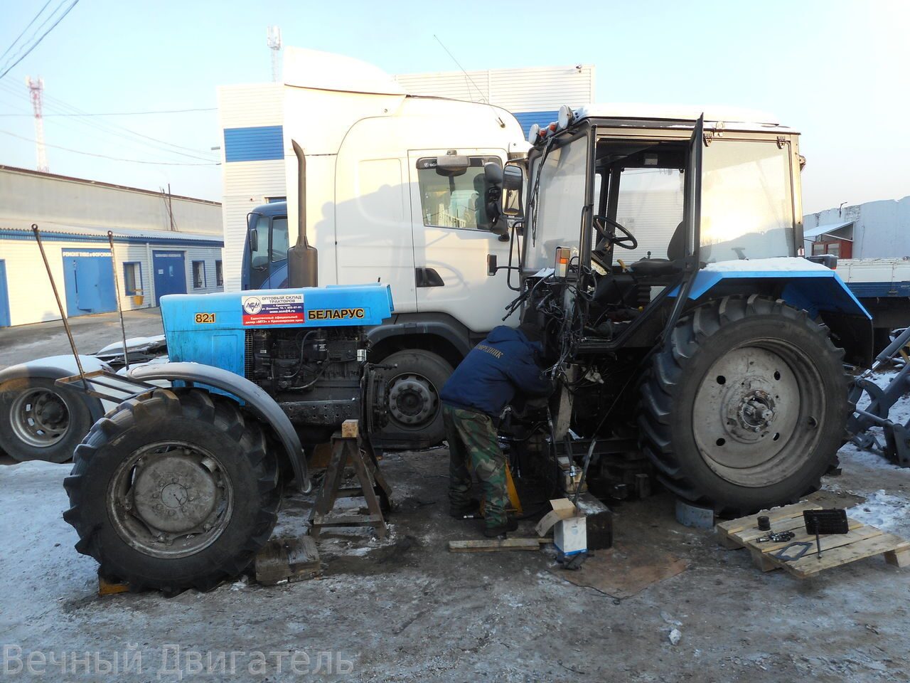 Снятие и установка двигателей на грузовые автомобили